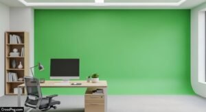Green screen office background image 2