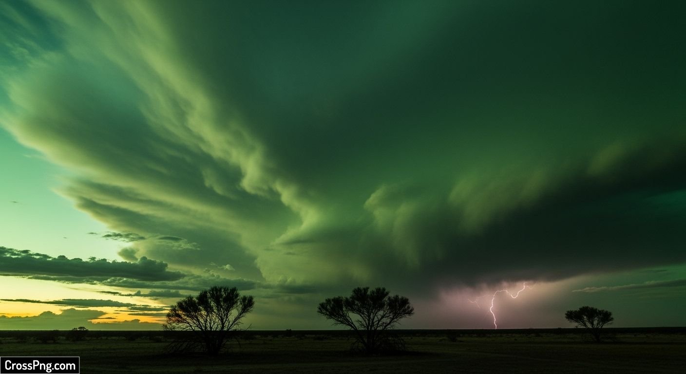 Green sky background image 2