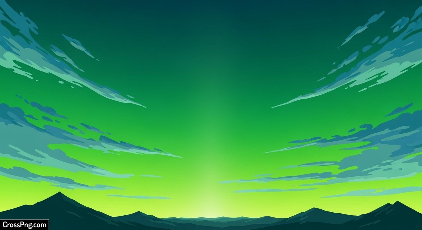 Green sky background image