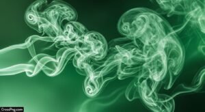Green smoke background image