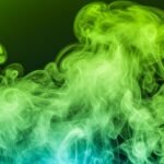 Green smoke background image
