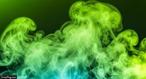Green smoke background image