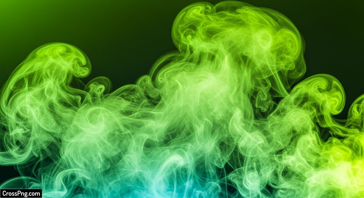Green smoke background image