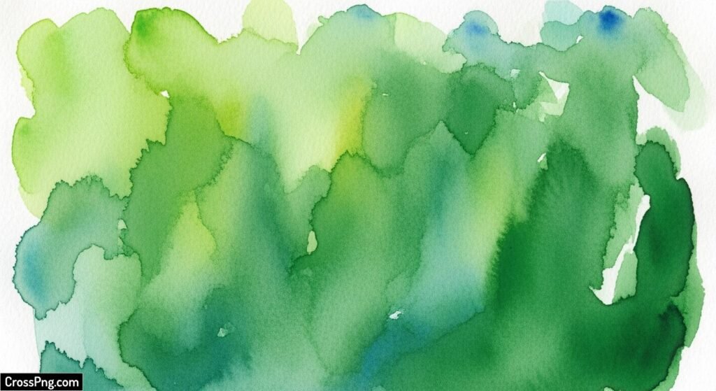 Green watercolor background image