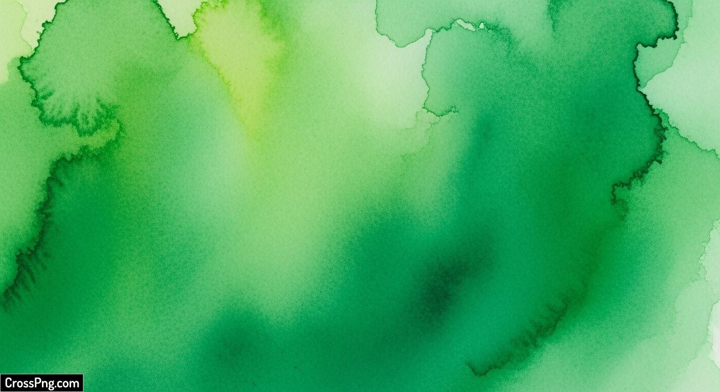 Green watercolor background image 2
