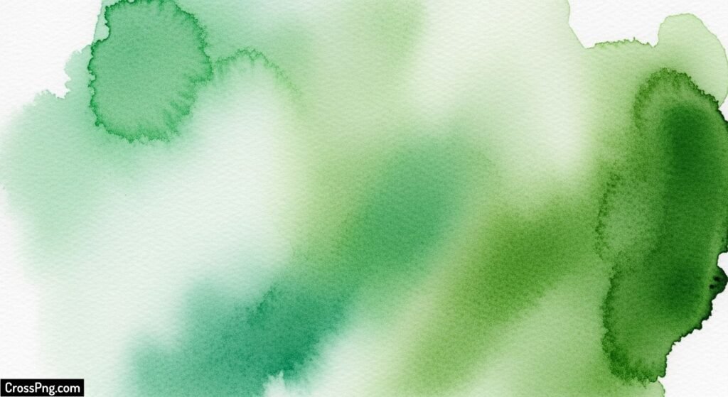Green watercolor background image 5