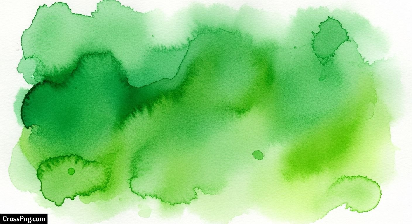 Green watercolor background image 6