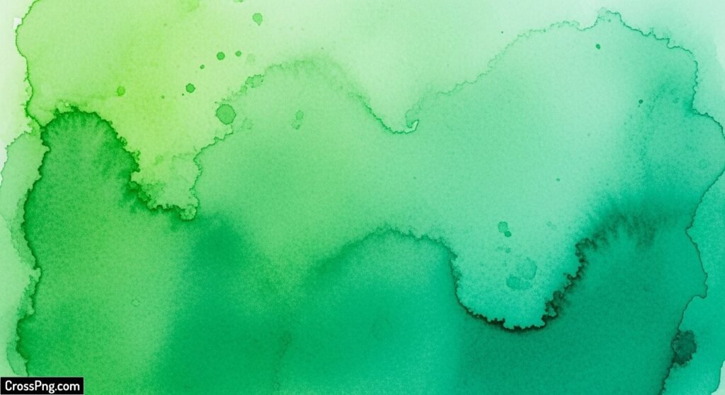 Green watercolor background image 7
