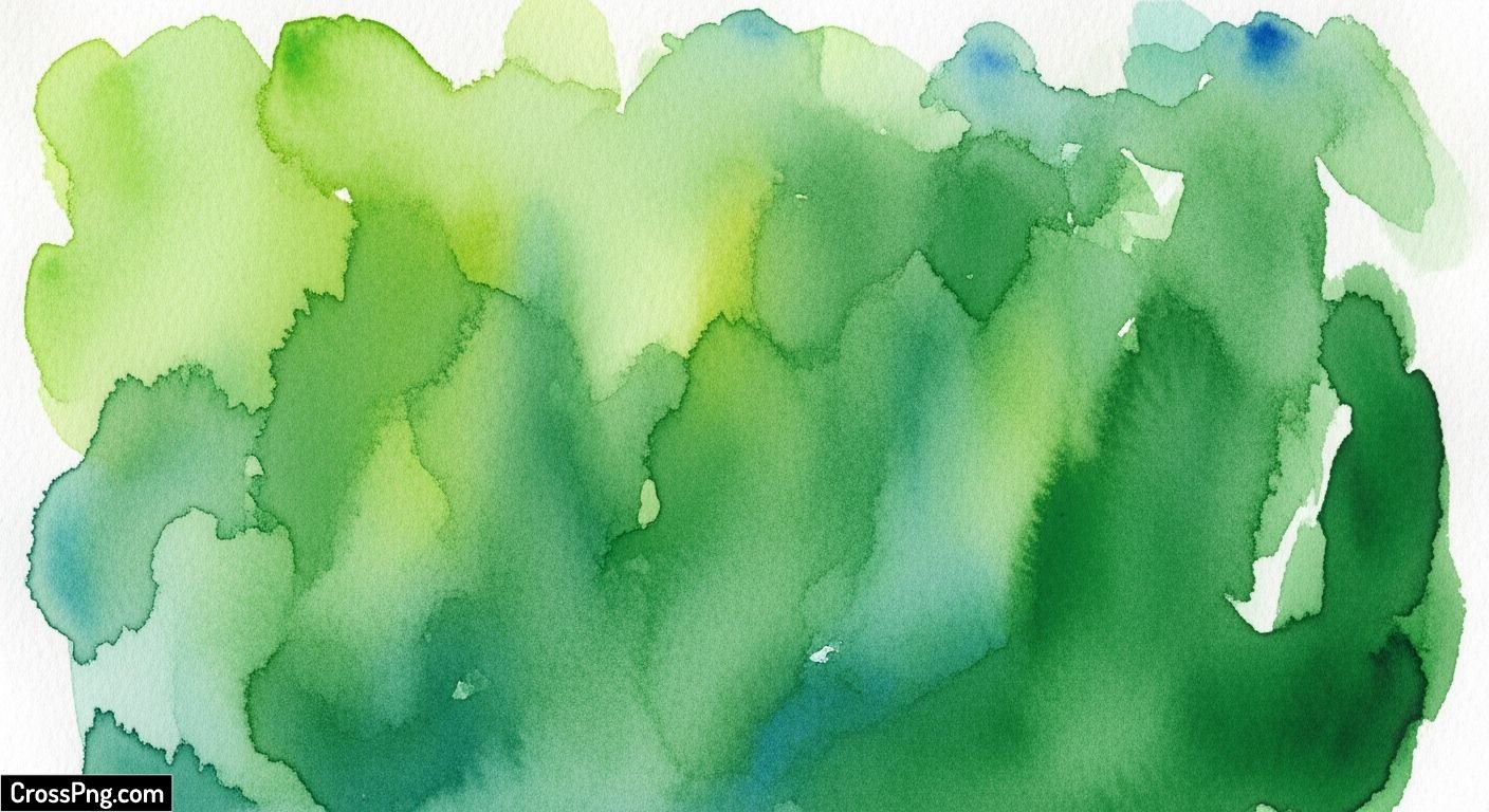 Green watercolor background image
