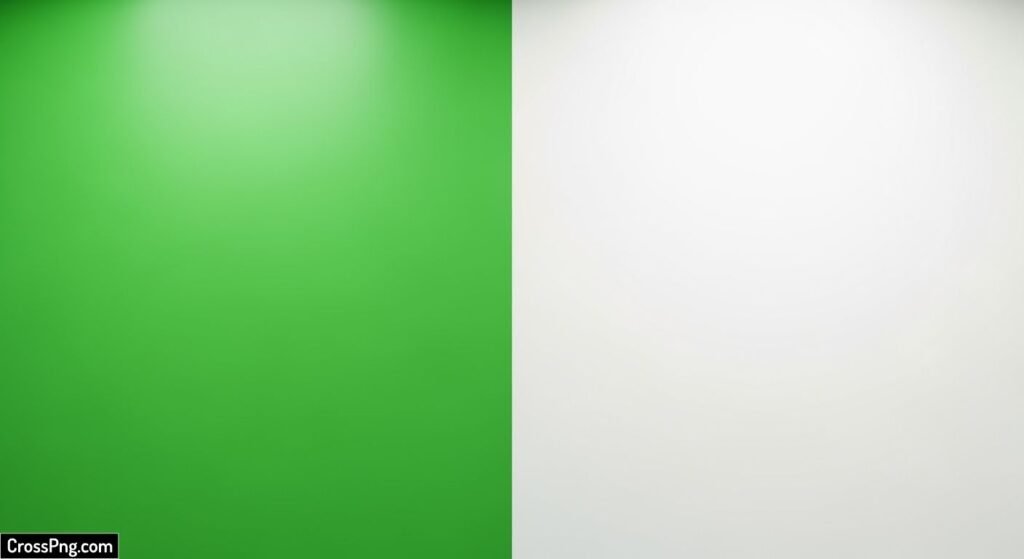 Green white background image