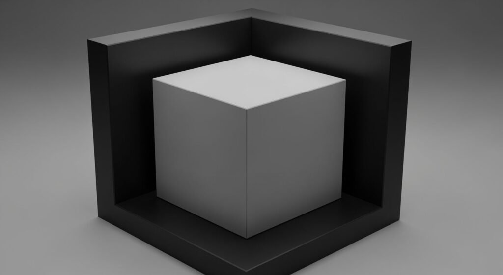 Grey box inside black box image 3