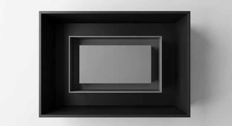 Grey box inside black box image