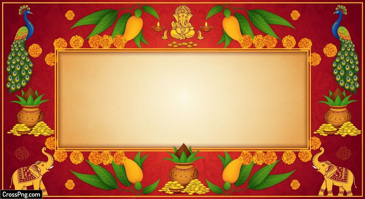 Griha pravesh card background image