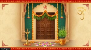 Griha pravesh card background image 2