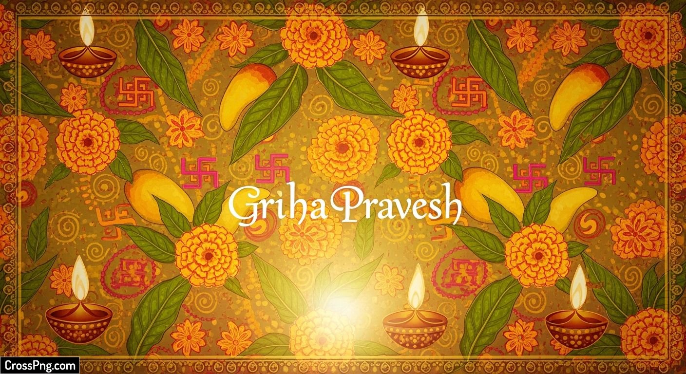 Griha pravesh card background image 3