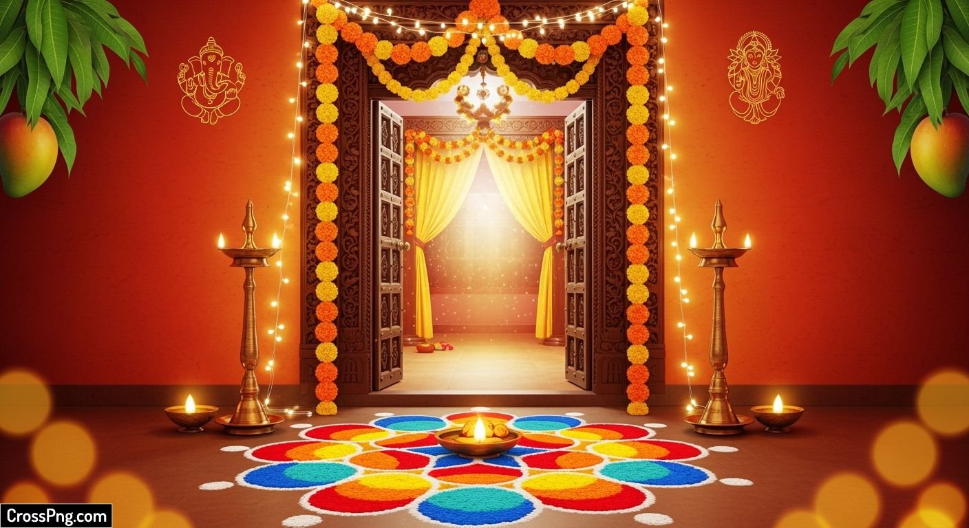 Griha pravesh invitation card background hd image 2