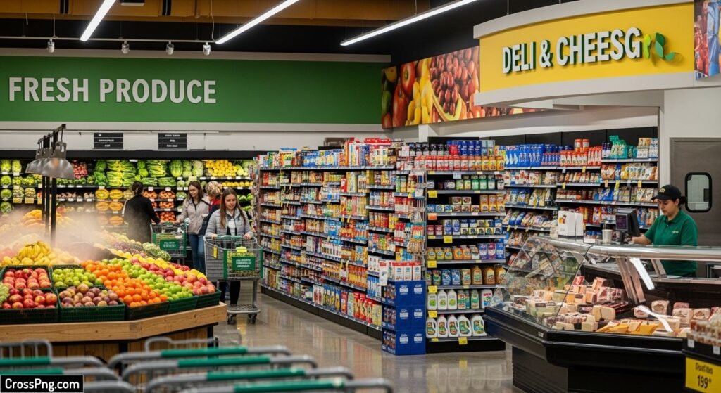 Grocery store background image