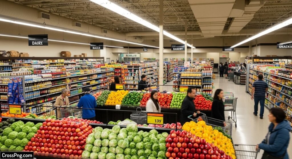 Grocery store background image