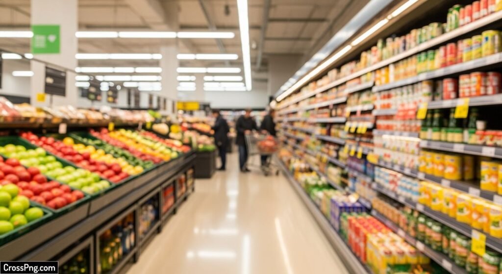 Grocery store background image 2