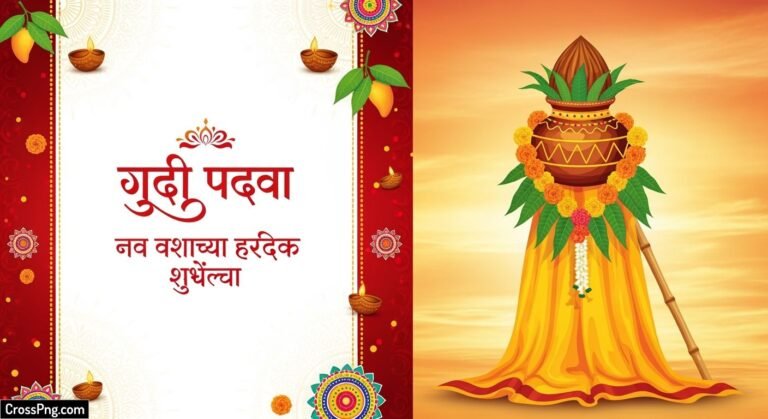 Gudi padwa banner background image