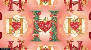 H wallpaper love image 5