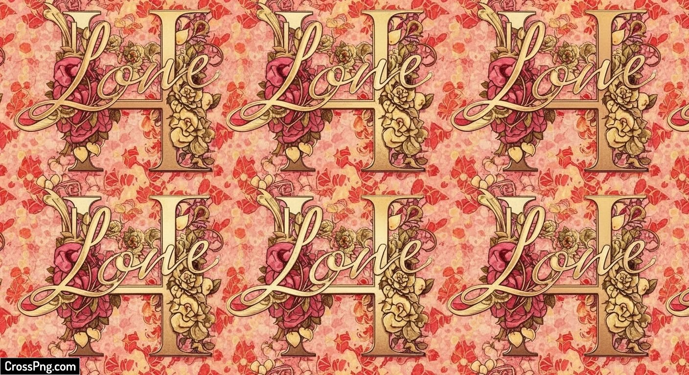 H wallpaper love image 6