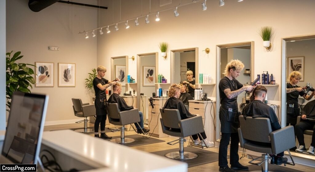 Hair salon background image