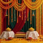 Haldi background decoration image