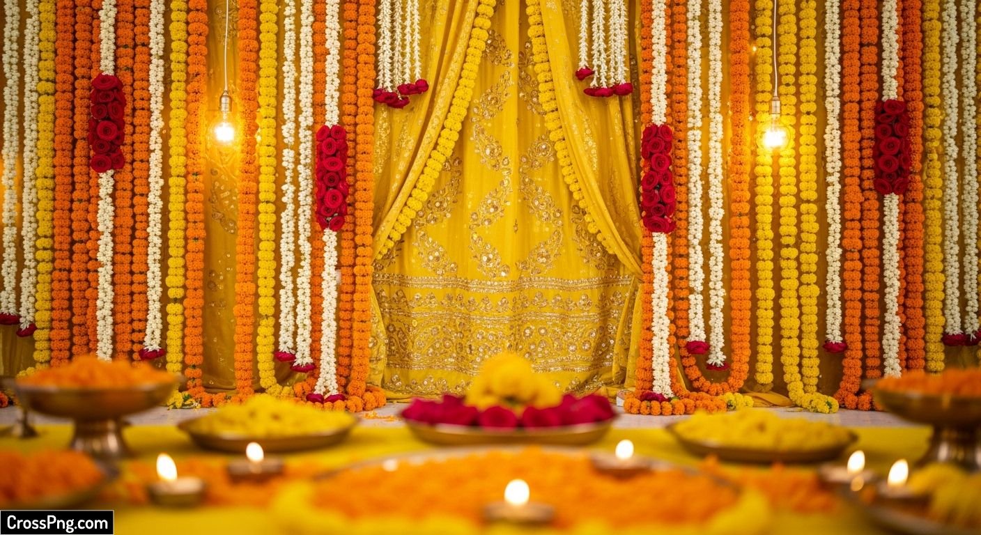 Haldi ceremony background hd image