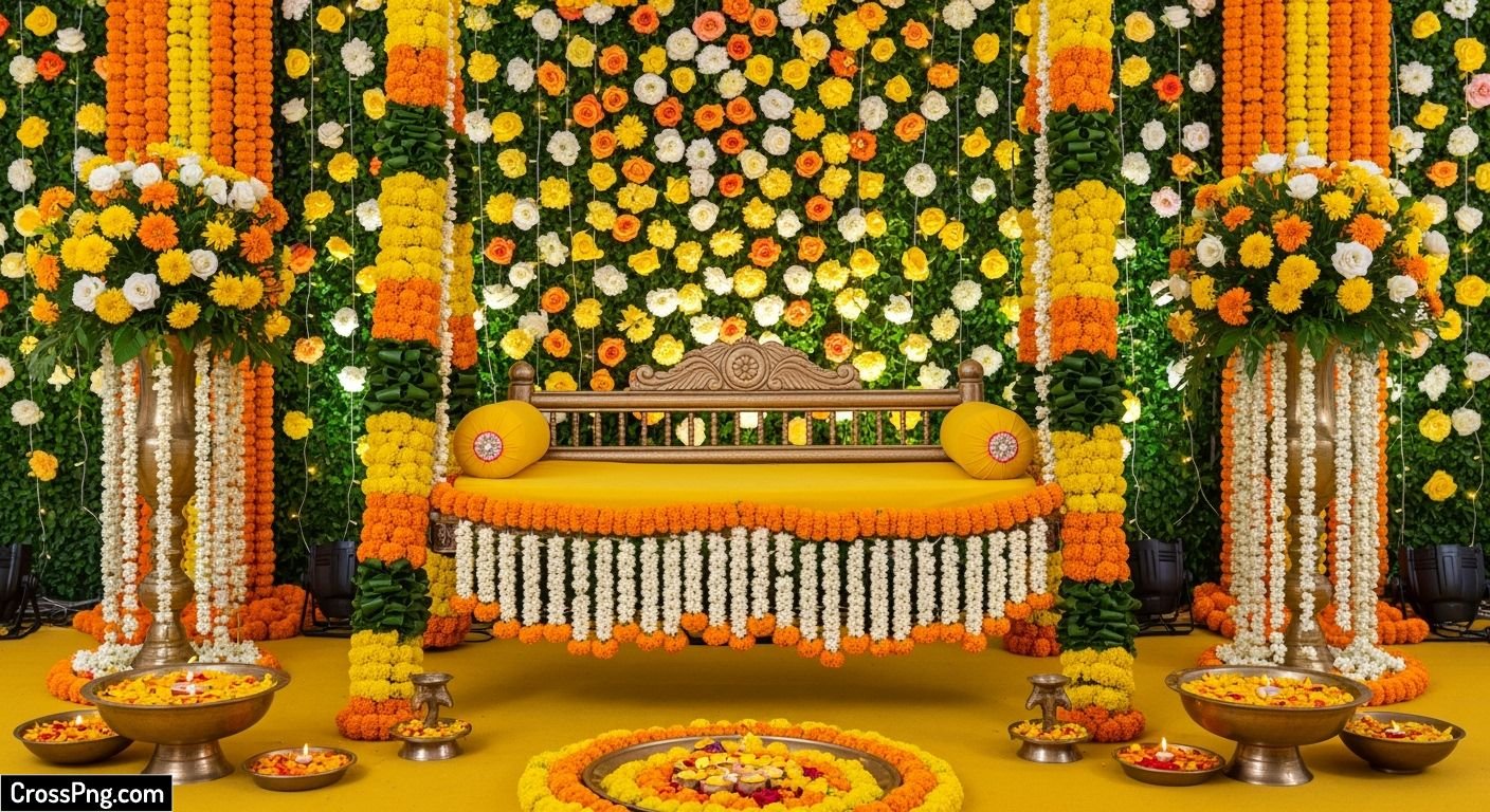 Haldi ceremony background image