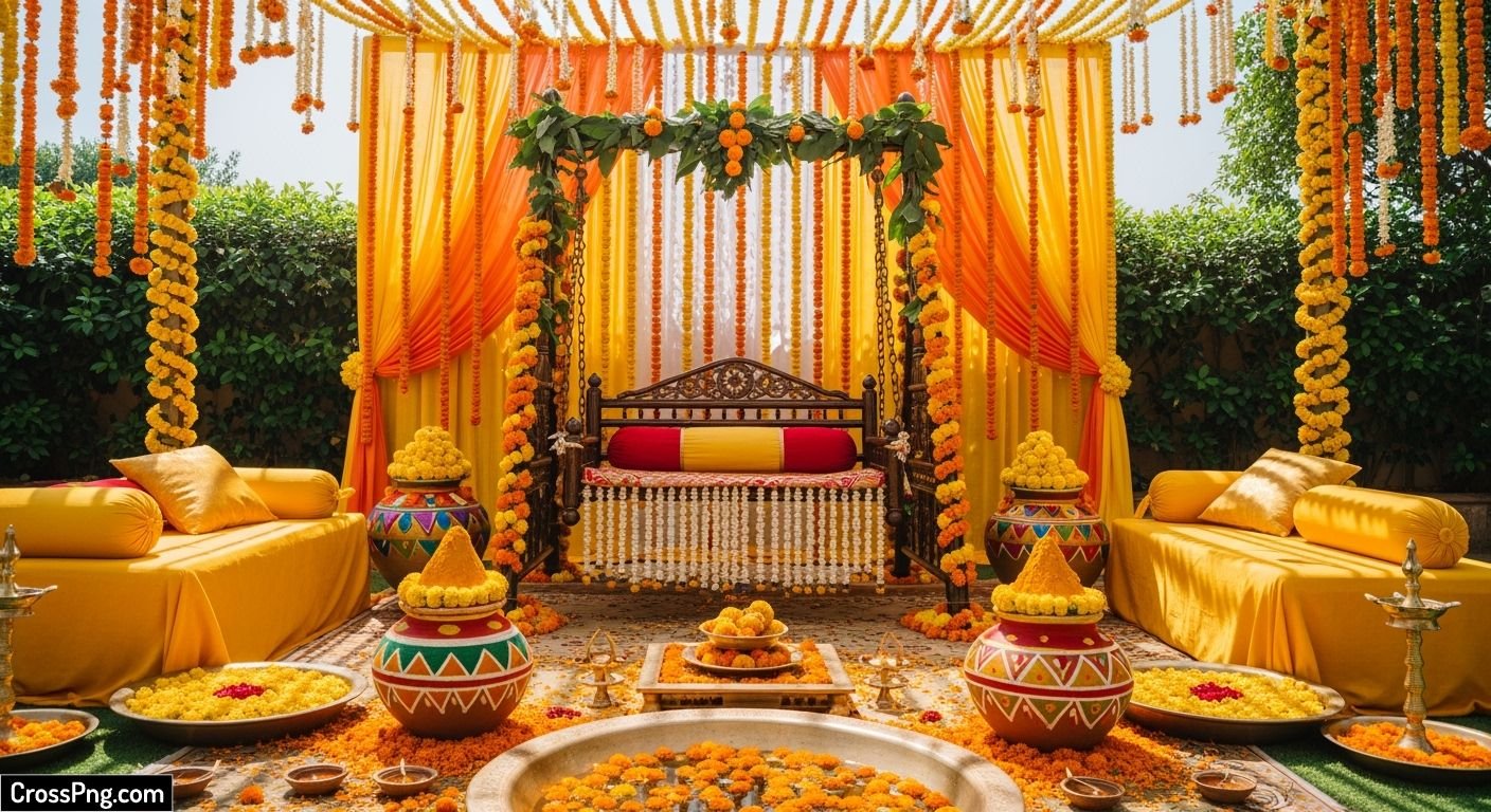 Haldi function background image 3