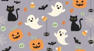 Halloween background cute image 6
