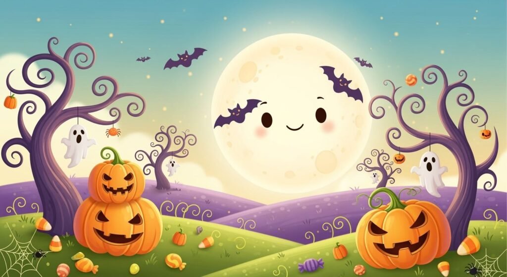 Halloween background cute image 7