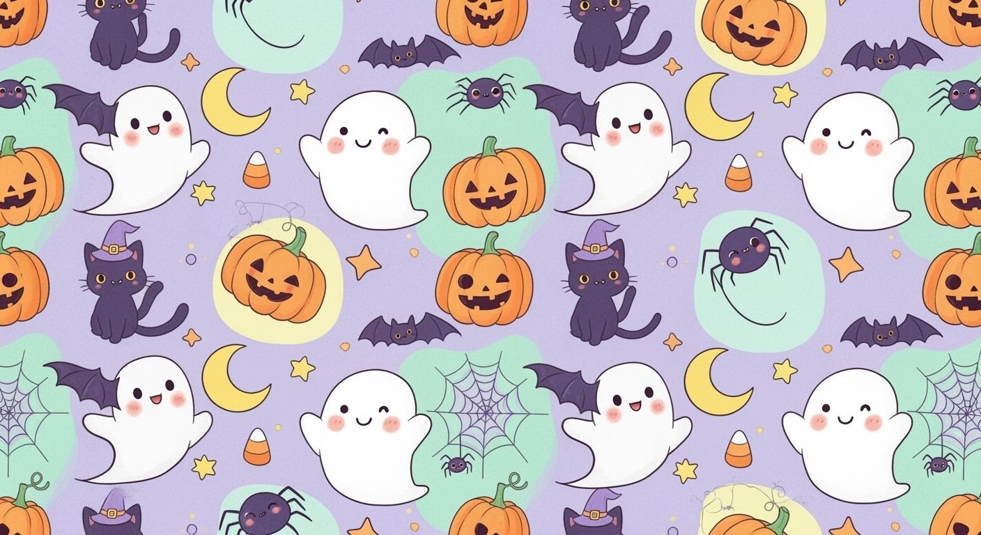 Halloween background cute image 8