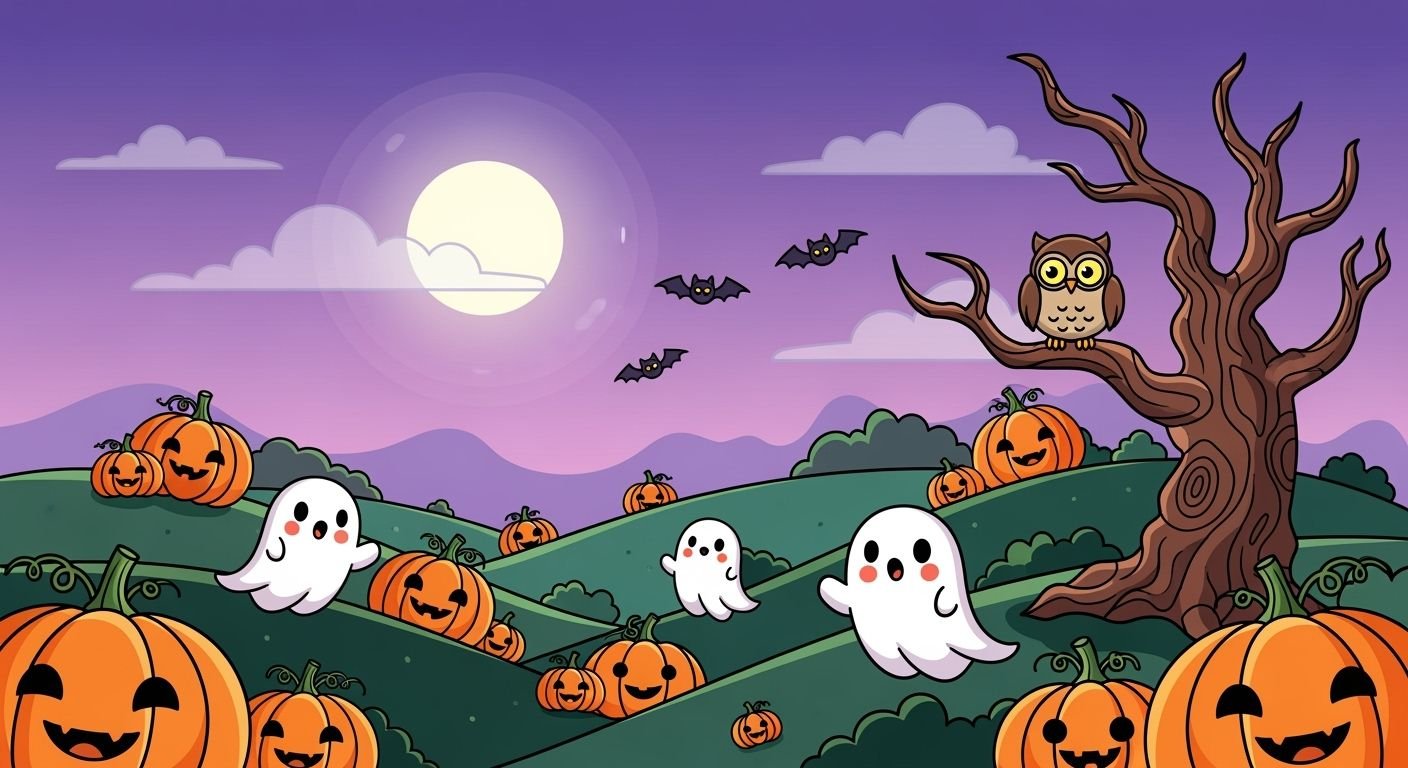 Halloween cute background image 4