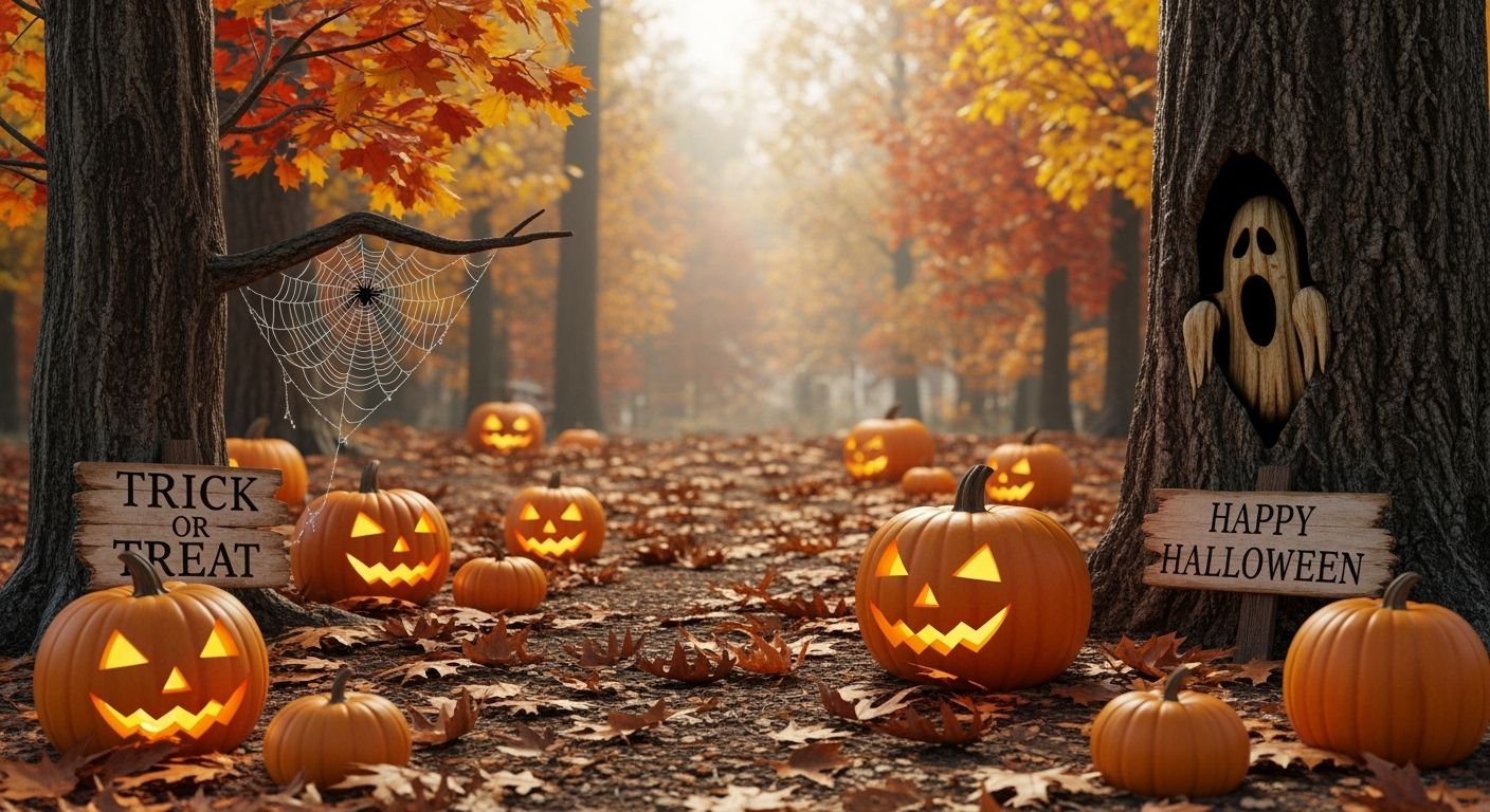 Halloween fall background image 2
