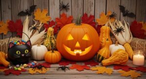 Halloween fall background image 4