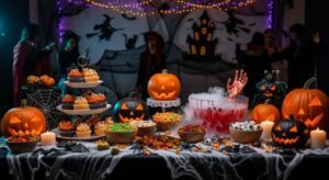 Halloween party background image