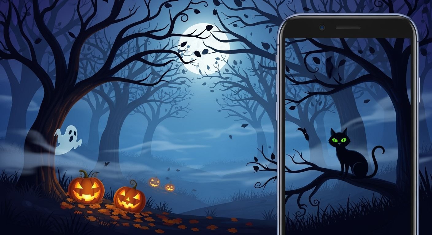Halloween phone background image