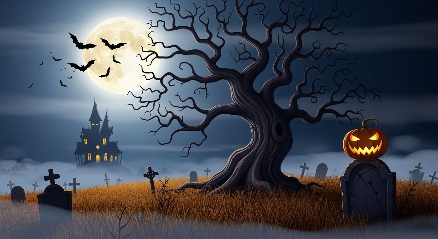Halloween spooky background image 4