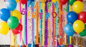 Happy birthday background decoration image