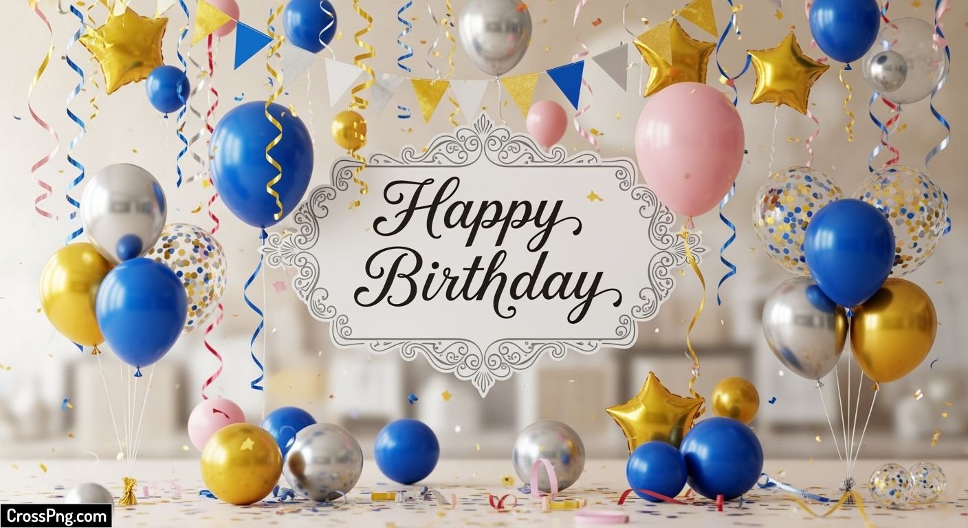 Happy birthday background decoration image