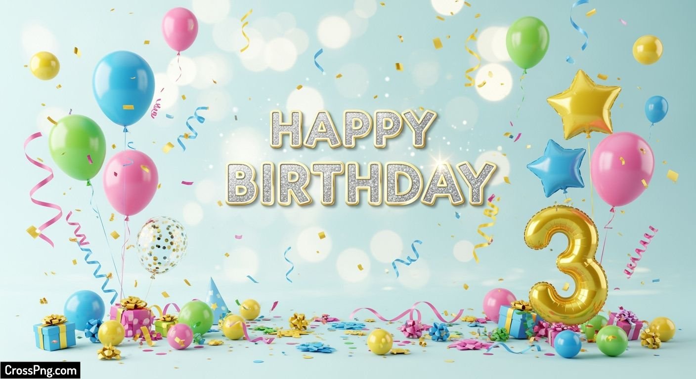 Happy birthday background for editing image 3