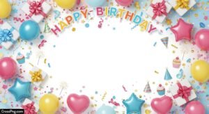Happy birthday background for editing image