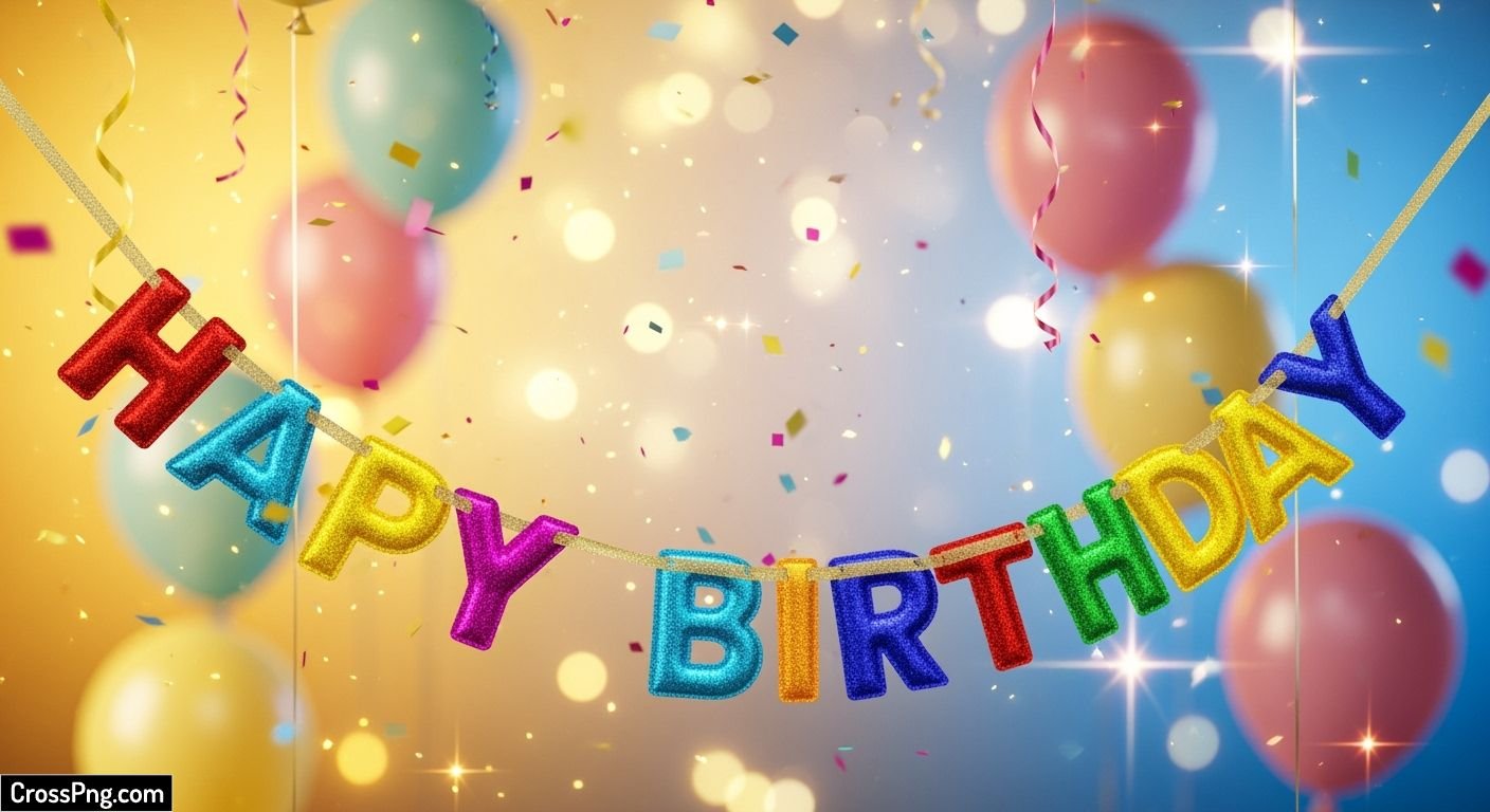 Happy birthday banner background hd image 3