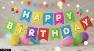 Happy birthday banner background hd image