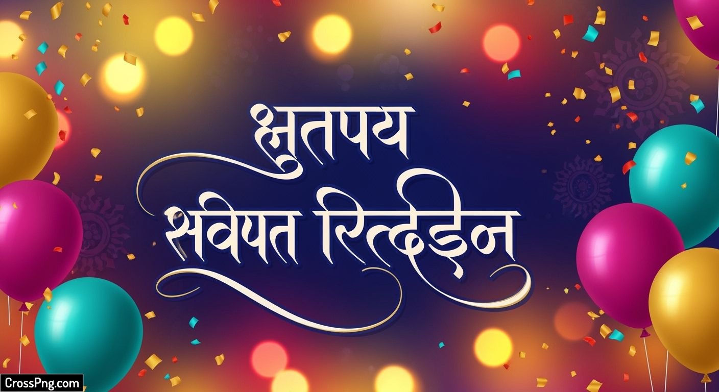 Happy birthday banner background marathi hd image 4