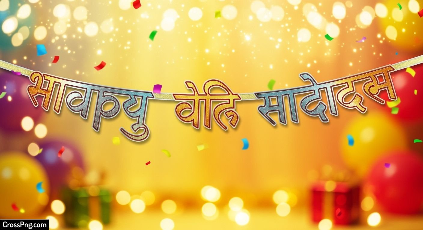 Happy birthday banner background marathi hd image 6