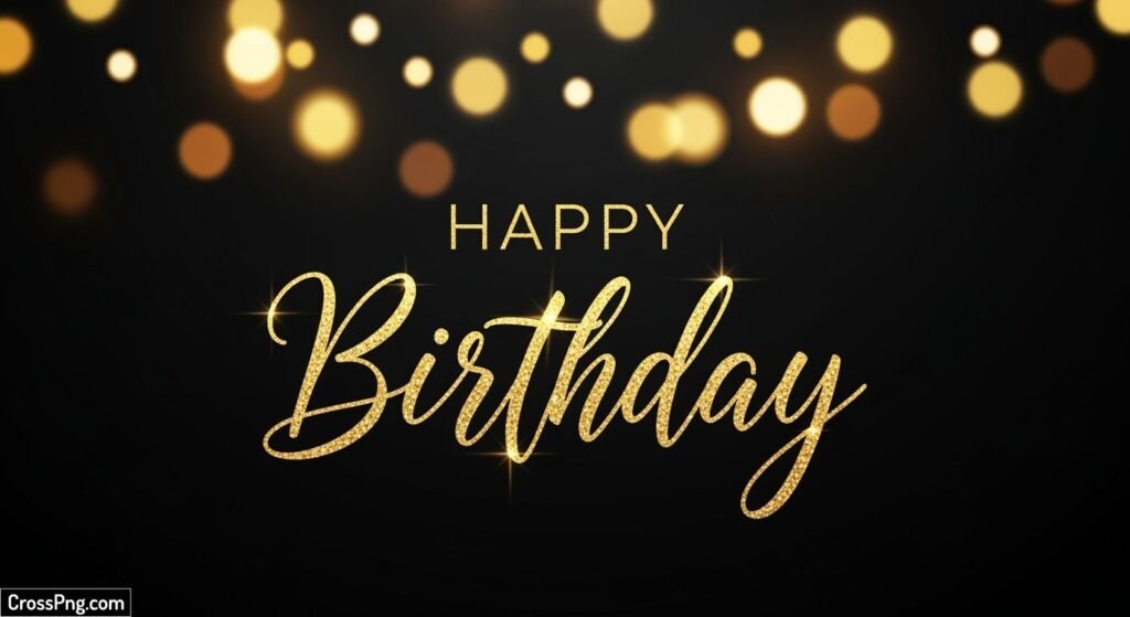 Happy birthday black background image 3