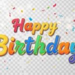 Happy birthday transparent background image